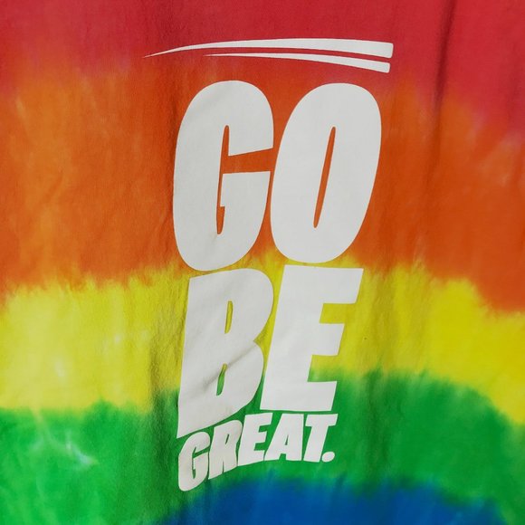 Colortone Go Be Great DRV PNK T Shirt Rainbow Pride Graphic Tee Cotton 2XL XXL - Picture 13 of 13